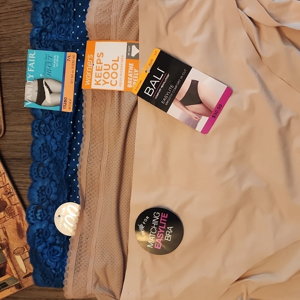 Warners, vanity fair and Bali panties